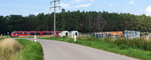 Solarpark Ziegendorf am 23.7.21